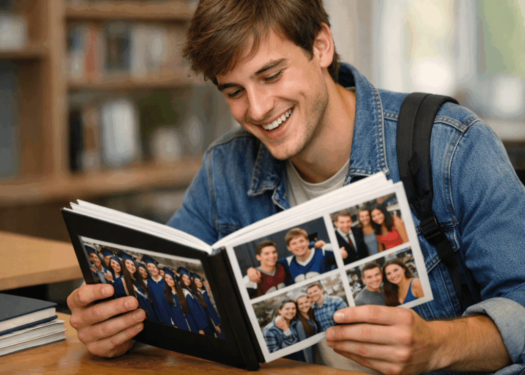 jeune-homme-heureux-qui-regarde-un-album-photo-souvenirs