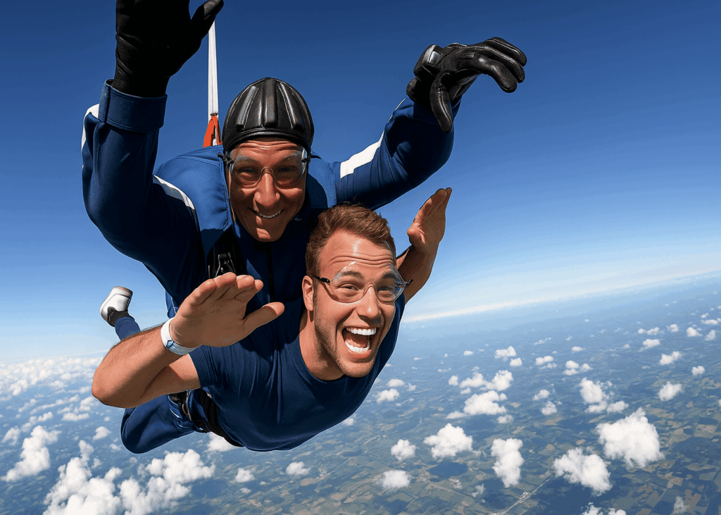 baptême de saut en parachute