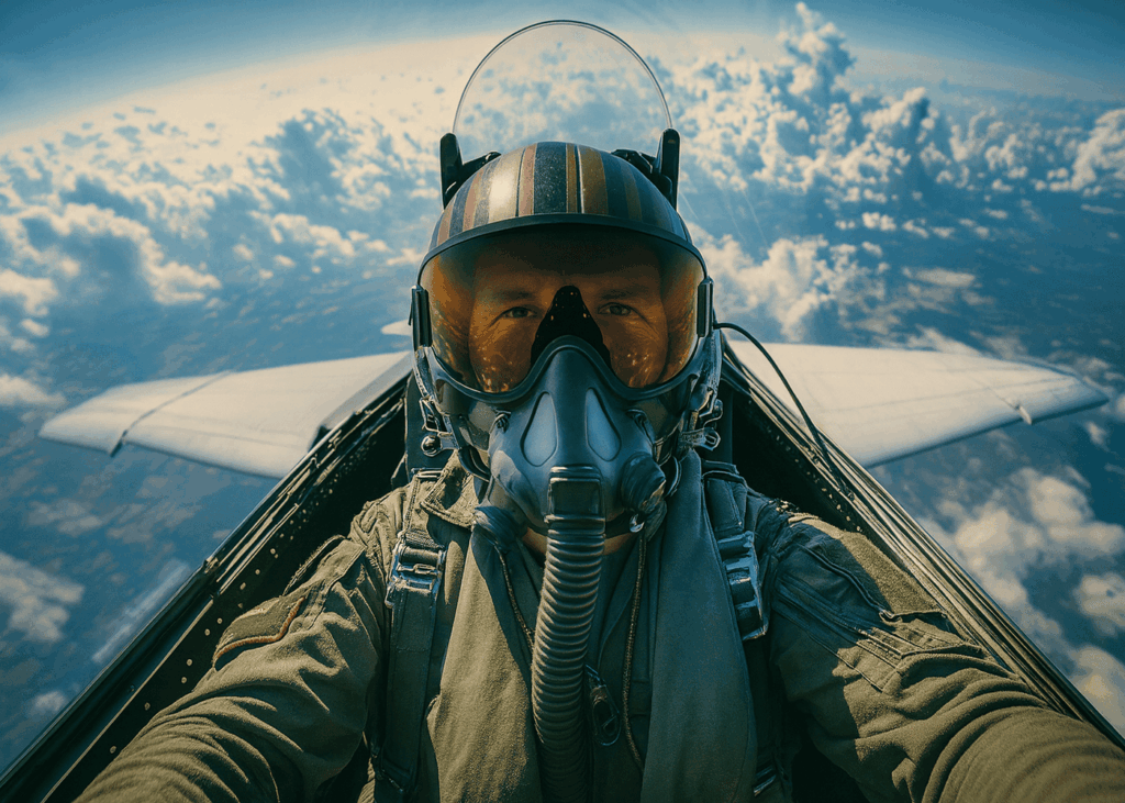 homme-qui-fait-un-vol-en-avion-de-chasse-avec-des-montagnes-en-fond