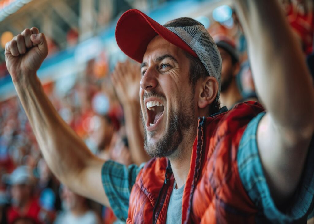 homme-supporter-de-foot-qui-hurlent-dans-les-tribunes