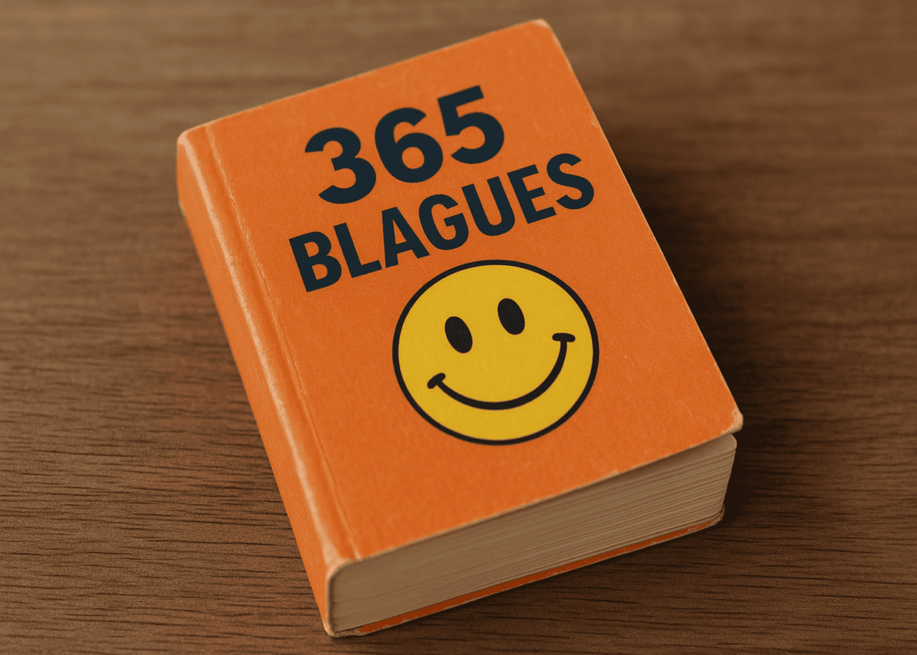 livre-365-blagues-poses-sur-une-table-en-bois