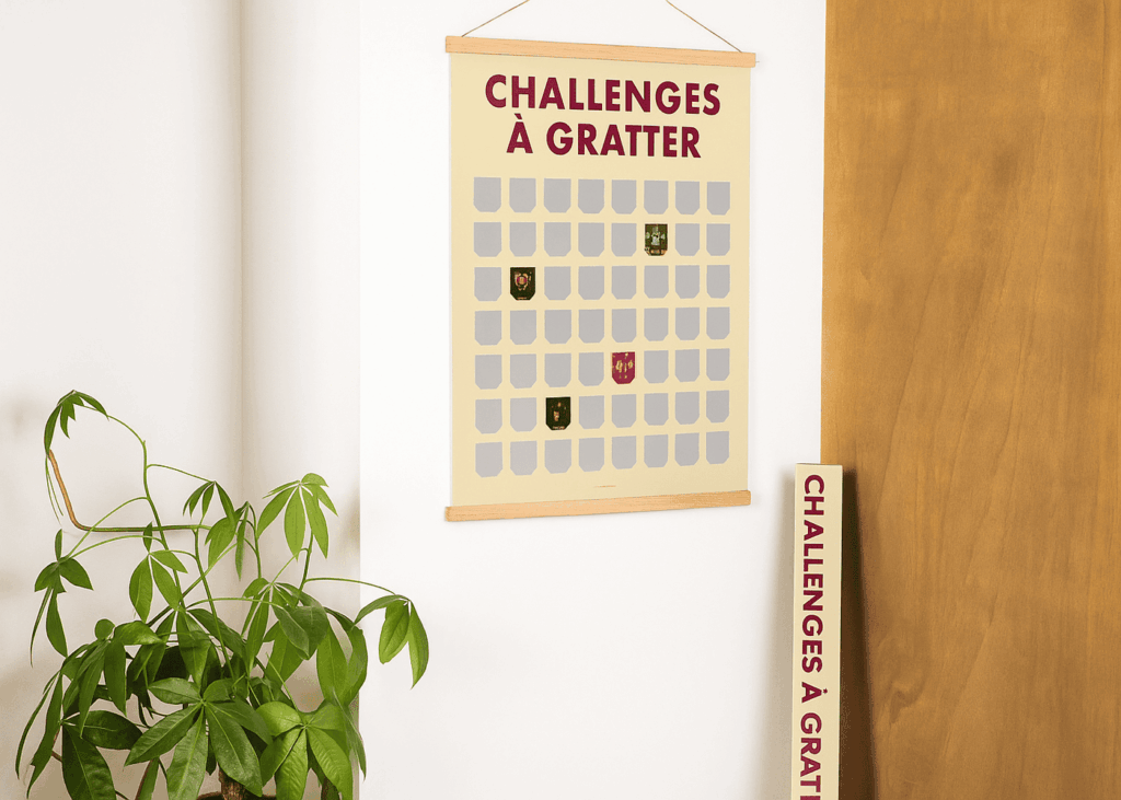 poster-challenges-a-gratter-accroche-a-un-mur