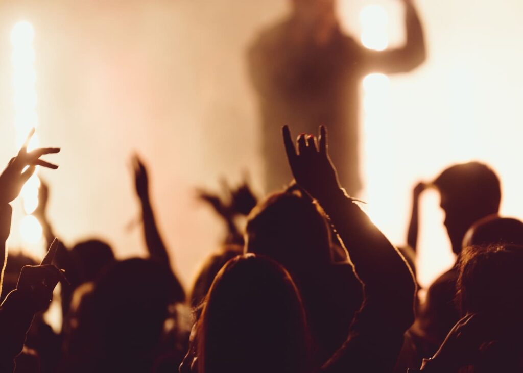 public-qui-danse-devant-un-chanteur-en-plein-concert