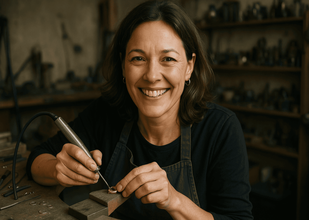 femme-de-40-ans-en-train-de-fabriquer-un-bijou