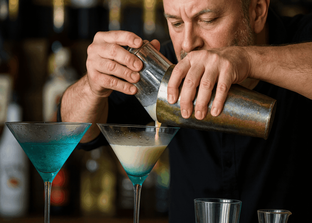 homme-de-40-ans-qui-fait-un-cocktail-dans-un-bar
