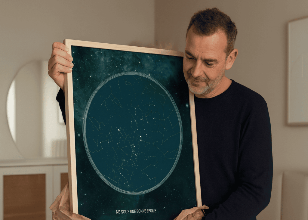 homme-de-40-ans-qui-tient-un-cadre-avec-une-carte-du-ciel