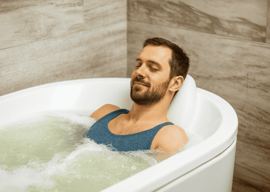 homme-qui-sourit-dans-un-bain-pendant-une-seance-de-balneotherapie