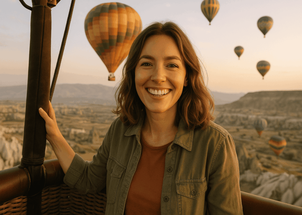 jeune-femme-qui-sourit-en-faisant-un-vol-en-montgolfiere