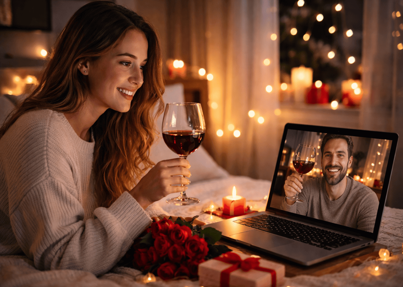 couple-a-distance-qui-fete-la-distance-en-visio-par-ordinateur