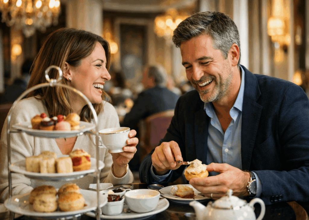 couple-qui-rigole-ensemble-pendant-un-tea-time-dans-un-endroit-chic