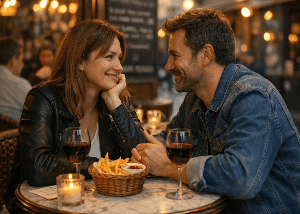 couple-qui-se-regarde-amoureusement-en-terrasse-d-un-bar