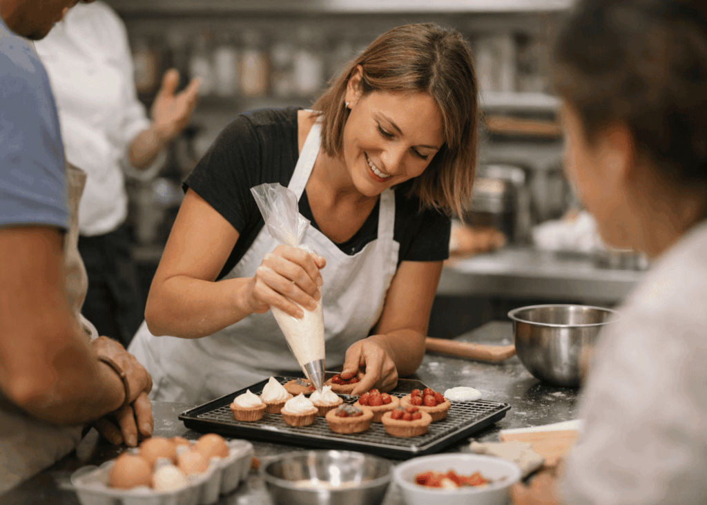 femme-qui-cuisine-lors-d-un-atelier-patisserie