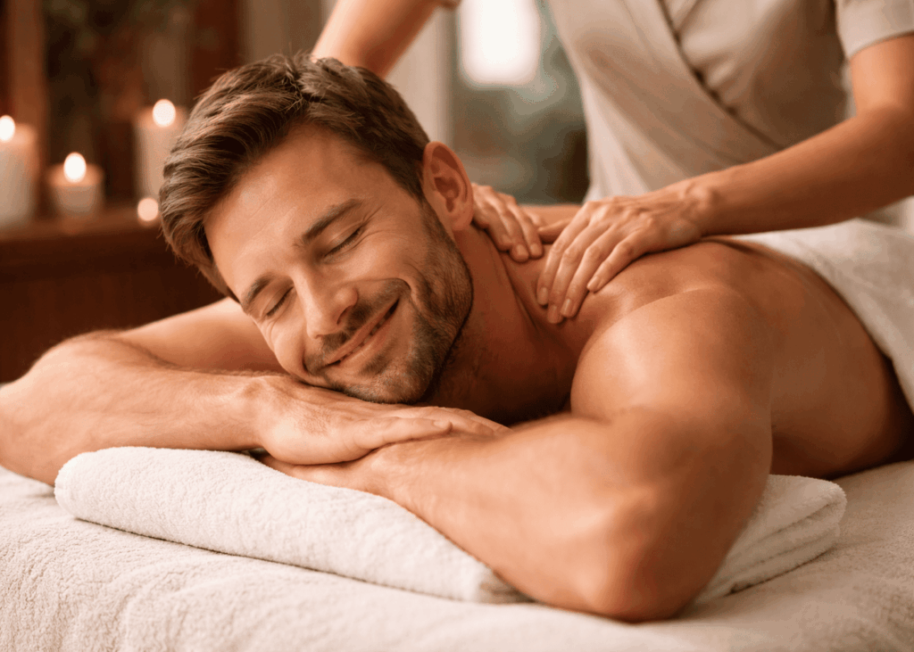 homme-souriant-qui-se-fait-masser-en-institut