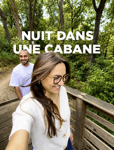 Activité nuit dans une cabane, vue sur Instagram Wonderbox