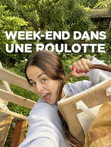 Activité week-end dans une roulotte, vue sur Instagram Wonderbox