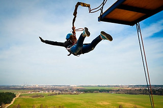 Saut pendulaire &  Via Ferrata du Thaurac près d'Agonès (34)
