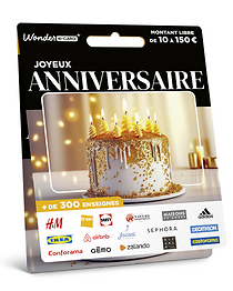 Carte Anniversaire Gâteau Doré