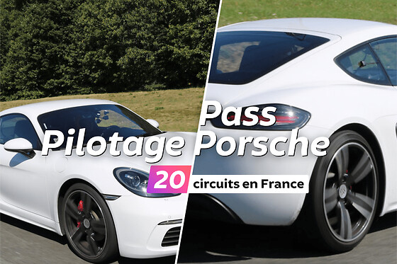 Pass Pilotage Porsche |  +20 circuits en France - Pass 2 tours de circuit / pers