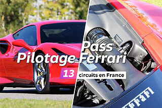 Pass Pilotage Ferrari | 11 circuits en France - Pass 2 tours de circuit / pers