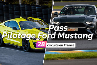 Pass Pilotage Ford Mustang | 28 circuits en France - Pass 4 tours de circuit / pers