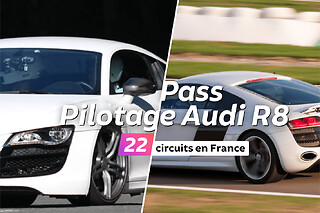Pass Pilotage Audi R8 | 22 circuits en France - Pass 4 tours de circuit / pers