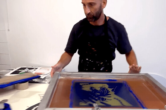 Atelier d'initiation à la  sérigraphie sur papier à Paris 11ème