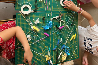 Atelier couronne de Tête en fleurs séchées à Clichy-La-Garenne  - Tarif Solo