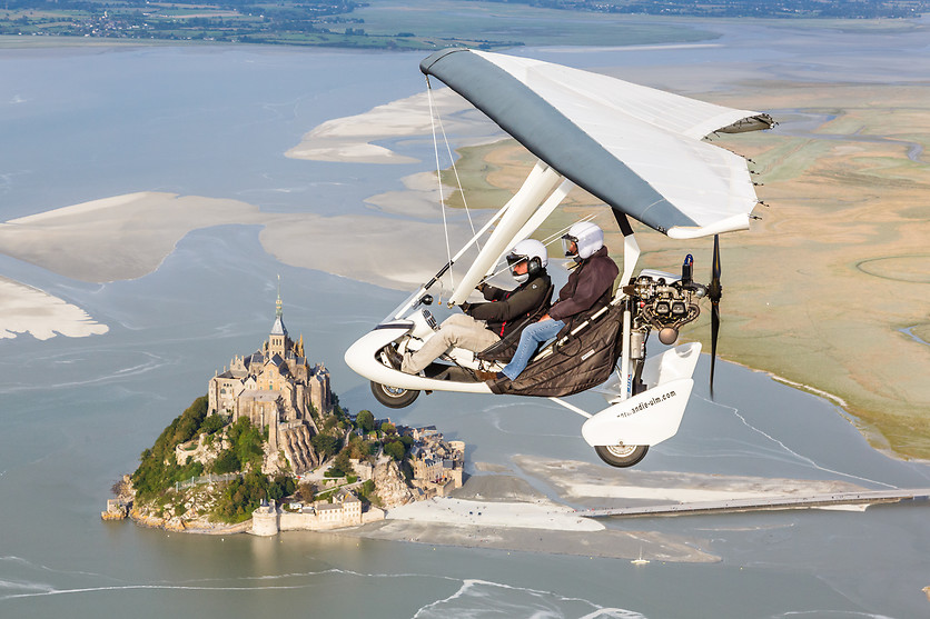 Vol en ULM au Mont-Saint-Michel - Normandie ULM - Le-Val-Saint-Père (50