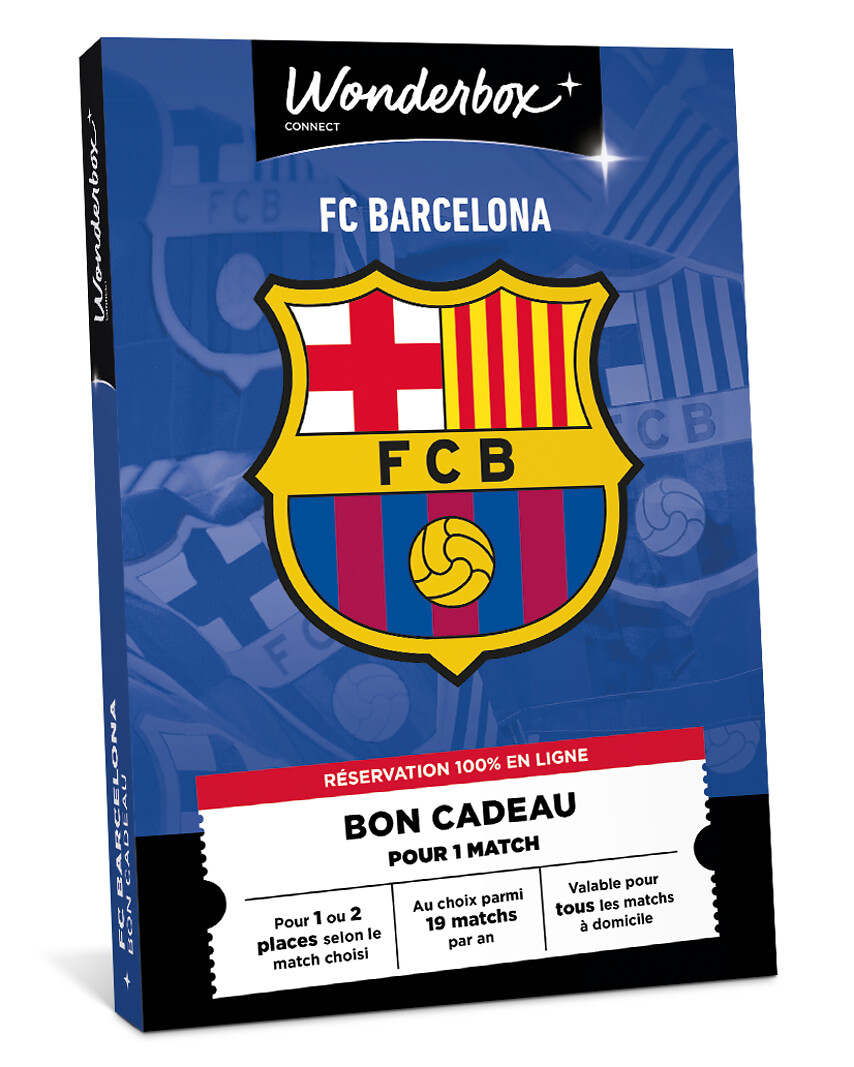 Coffret Wonderbox FC Barcelone - Bon cadeau — cadeau Fête des Mères à gagner avec 13 333 points fidélité LaTenue