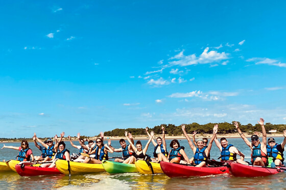 Balade encadrée en kayak dans l'estuaire du Veillon (85) - Kayak bi-place