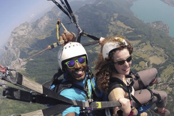 Vol en Parapente au-dessus d'Annecy (74) - Vol panoramique ascendance
