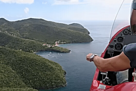Survol de la Martinique en ULM autogyre depuis le Lamentin - Circuit découverte