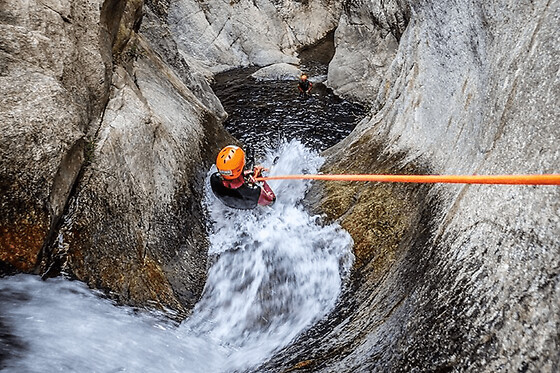 Canyoning sportif près de Prades (66)