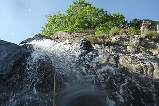 Canyoning  Sportif dans les Gorges de la Haute Borne (07)