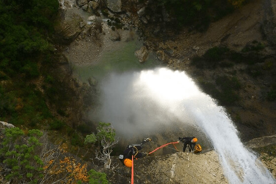 Canyoning  Sportif dans les Gorges de la Haute Borne (07)