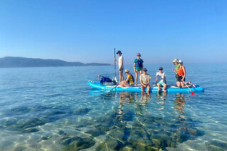 Rando en planche à pagaie à Abbartello en Corse