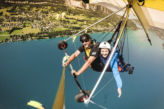 Survol du lac d'Annecy en deltaplane (74) - Ascendance - Après-midi