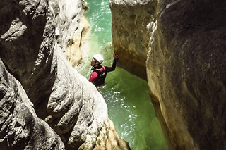 Canyoning sportif en Espagne au cayon de miraval (22)