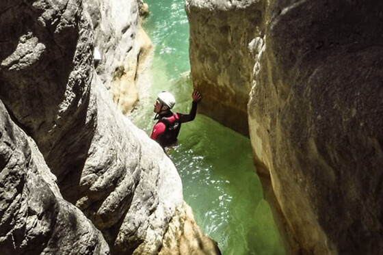 Canyoning sportif en Espagne au cayon de miraval (22)