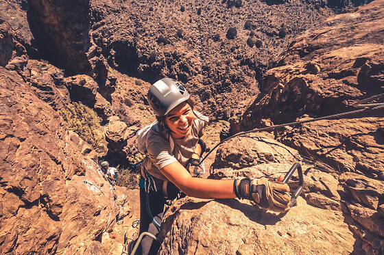Via ferrata au sud de Grande Canarie