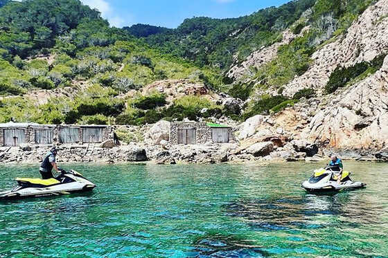 Excursion en jet-ski à Portitxol au départ de San Antonio (Ibiza)