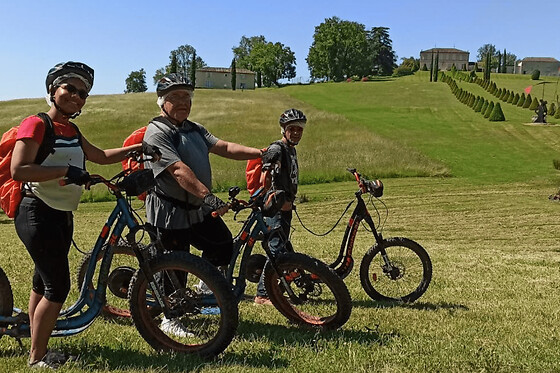 Rando à trottinette électrique tout-terrain proche de Bergerac