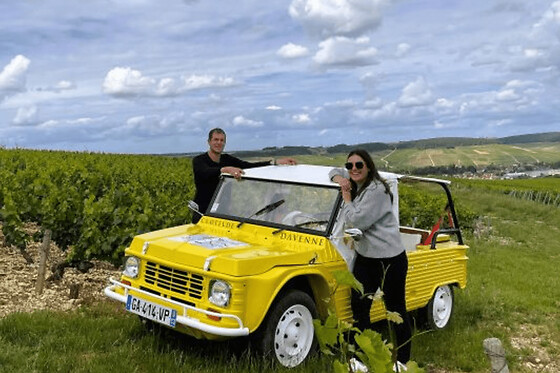 Balade Grands Crus en e-Mehari et dégustation de Chablis (89)
