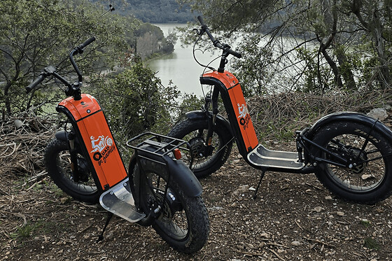 Randonnée en trottinette à Carcès près de Draguignan (83)