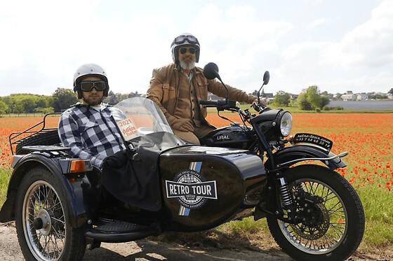 Journée en side-car à la découverte de la région de Tours