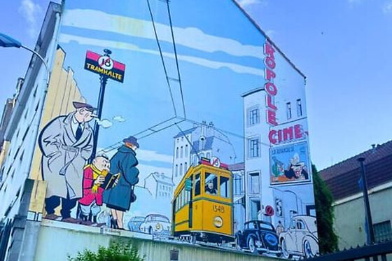 Visite guidée des peintures murales de la BD à Bruxelles