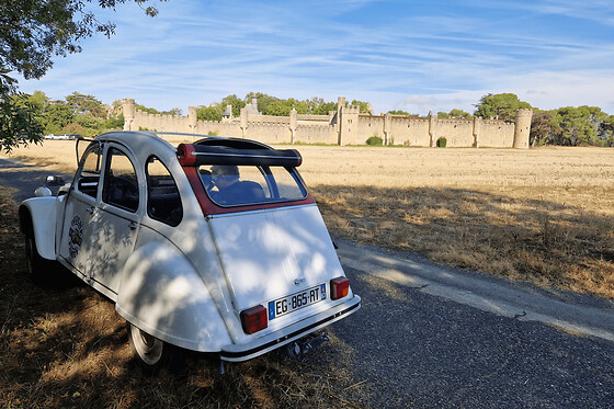 Balade côté Terre en 2CV à Béziers (34)