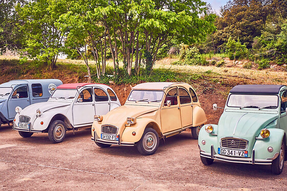 Balade côté Mer en 2CV à Béziers (34)