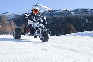 Balade encadrée en Mountain'Kart sur neige à Val-Cenis (73)