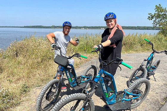 Visite Marais d'Orx en trottinette électrique à Labenne (40)